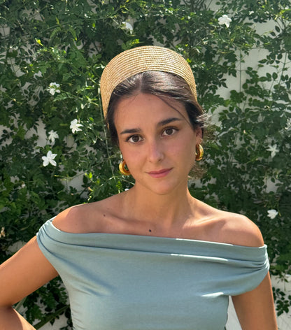 Casquete Celia beige