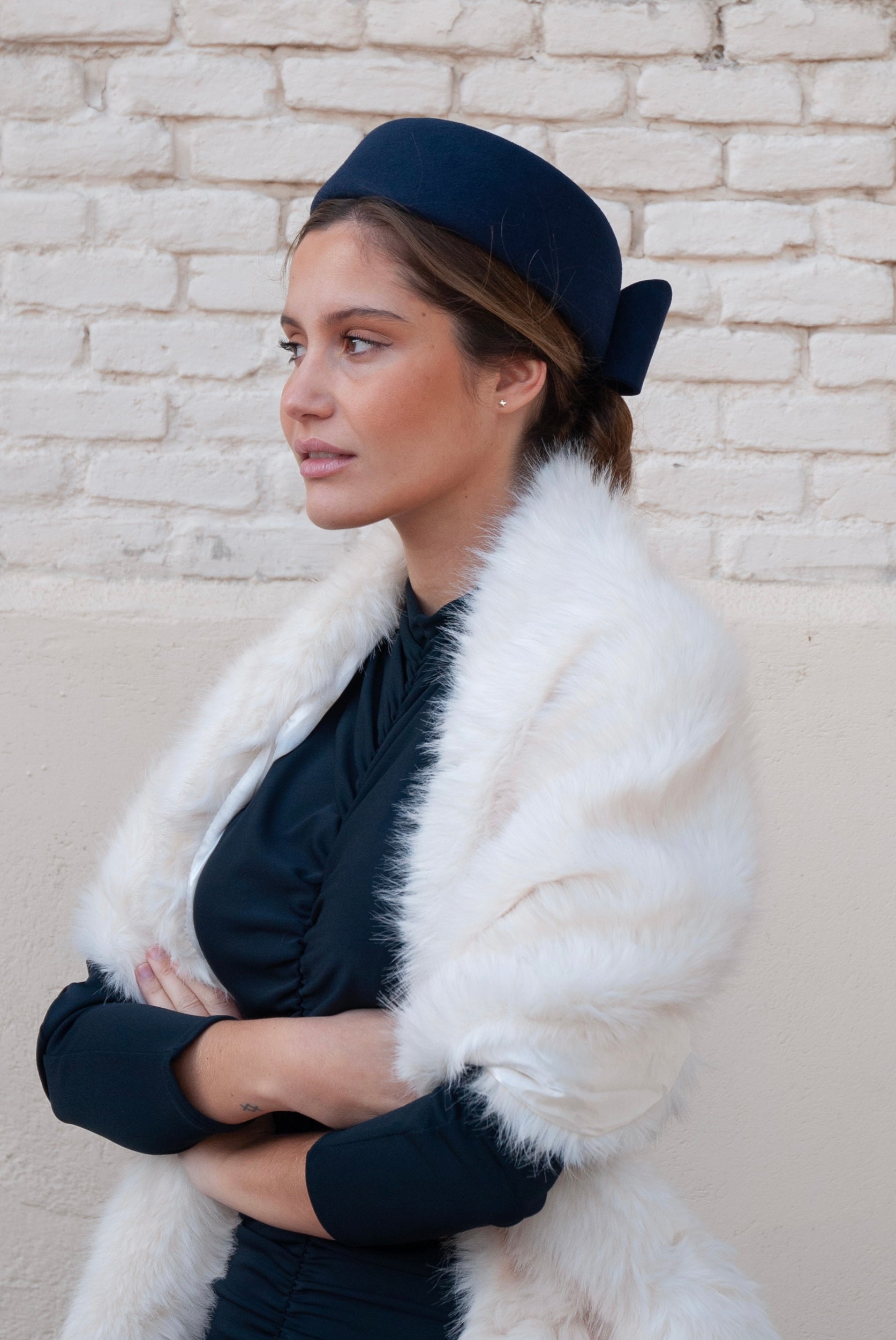 Tocado Casquete Olga Marino