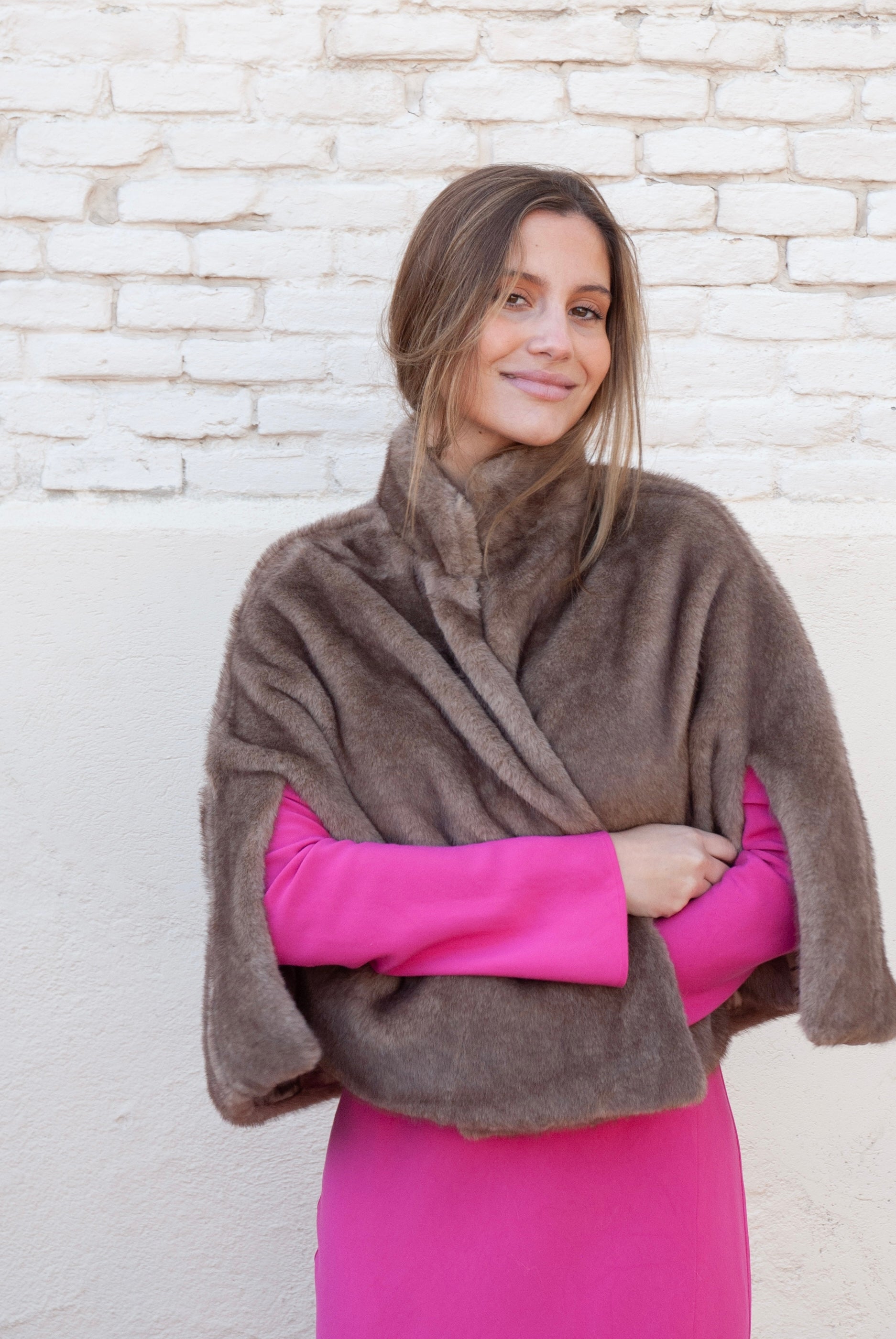 Chaqueta de pelo Chocolate