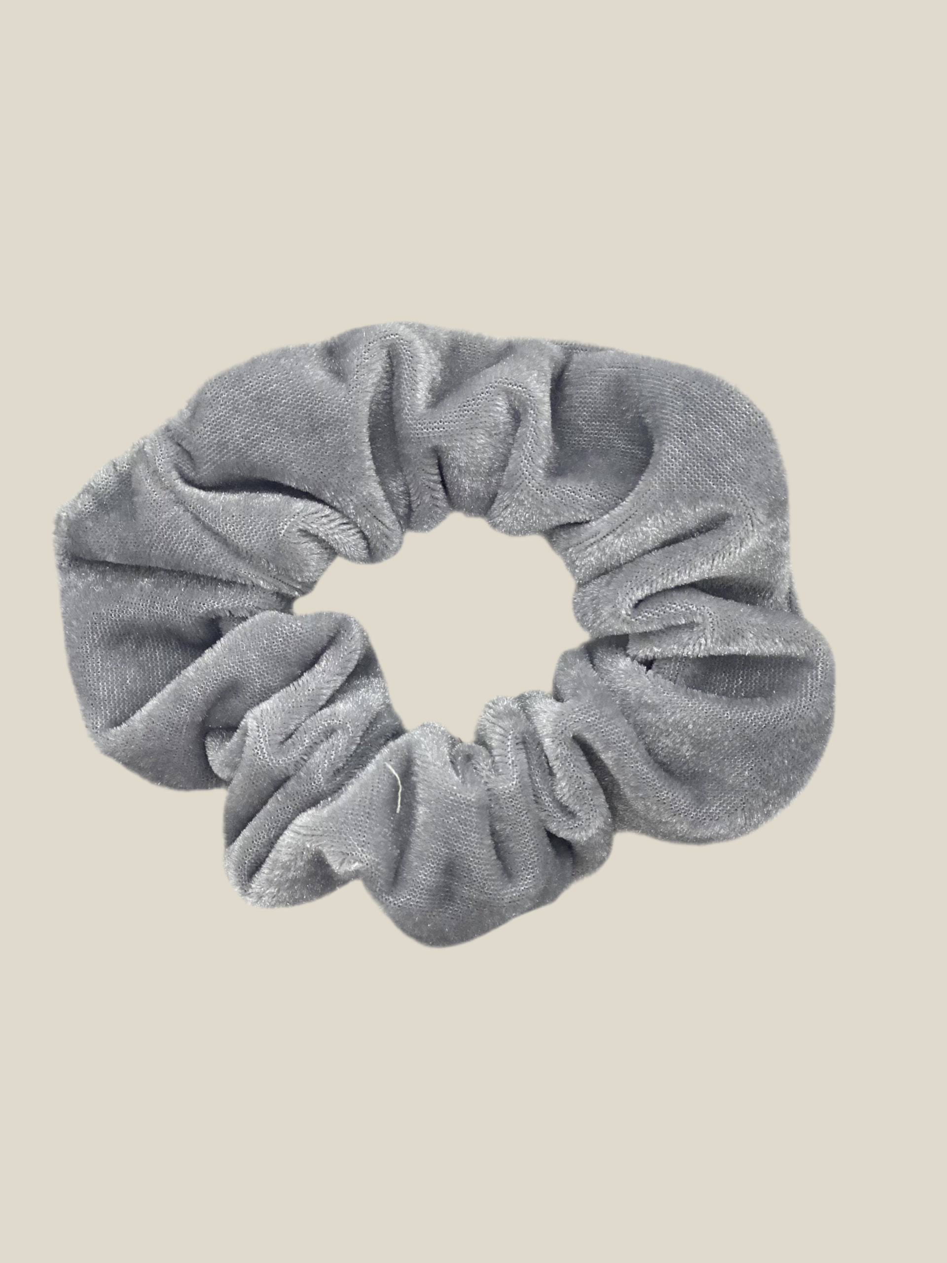 Donut gris terciopelo