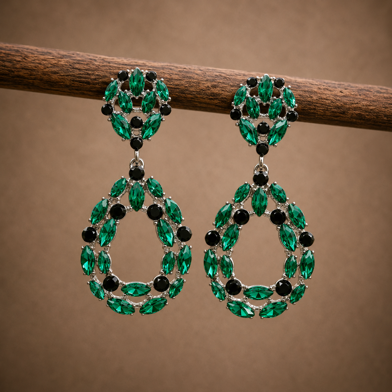 Pendientes Wilma verdes