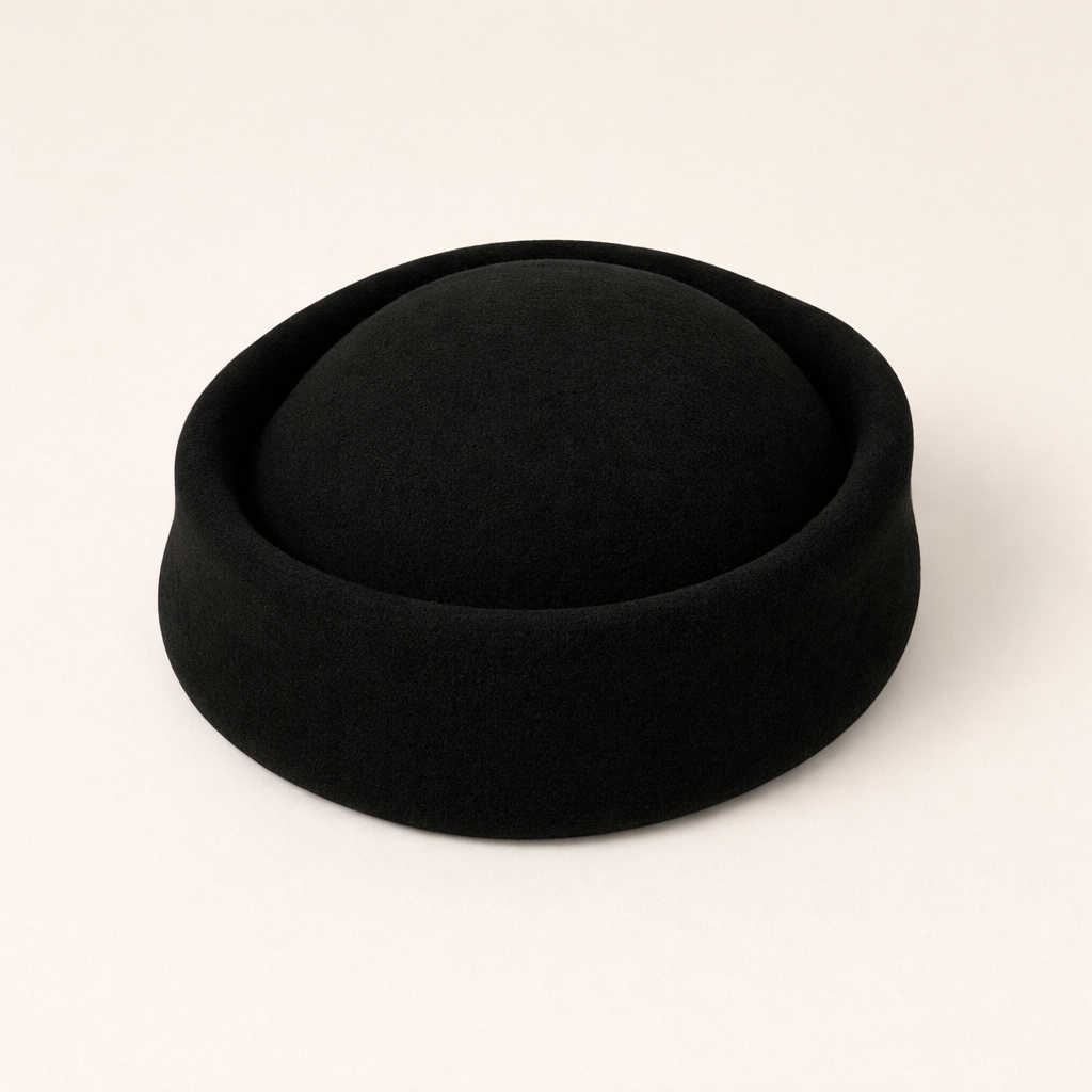 Tocado Casquete Jackie Negro mini