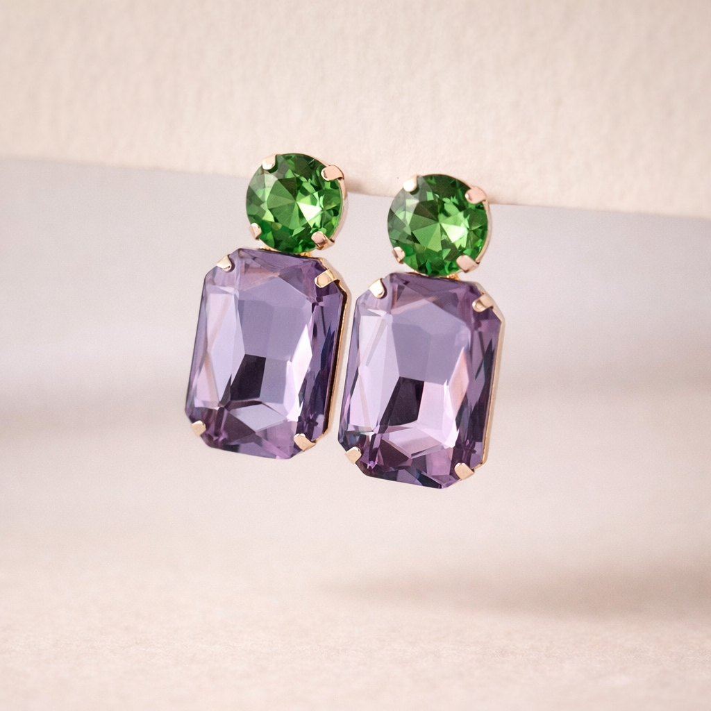 Pendientes Cascais lila