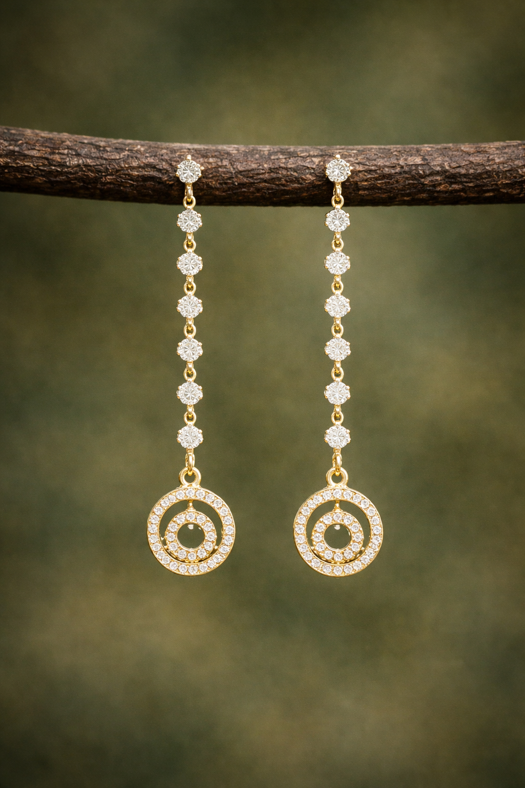 Pendientes Péndulo blanco