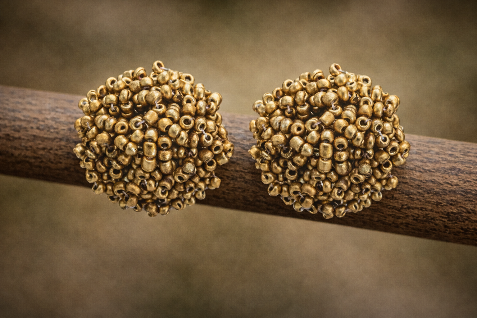 Pendientes Erizo dorado