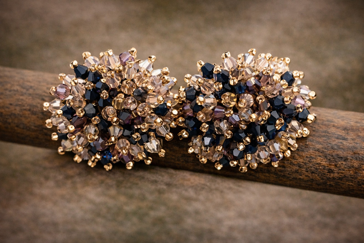 Pendientes Erizo negro