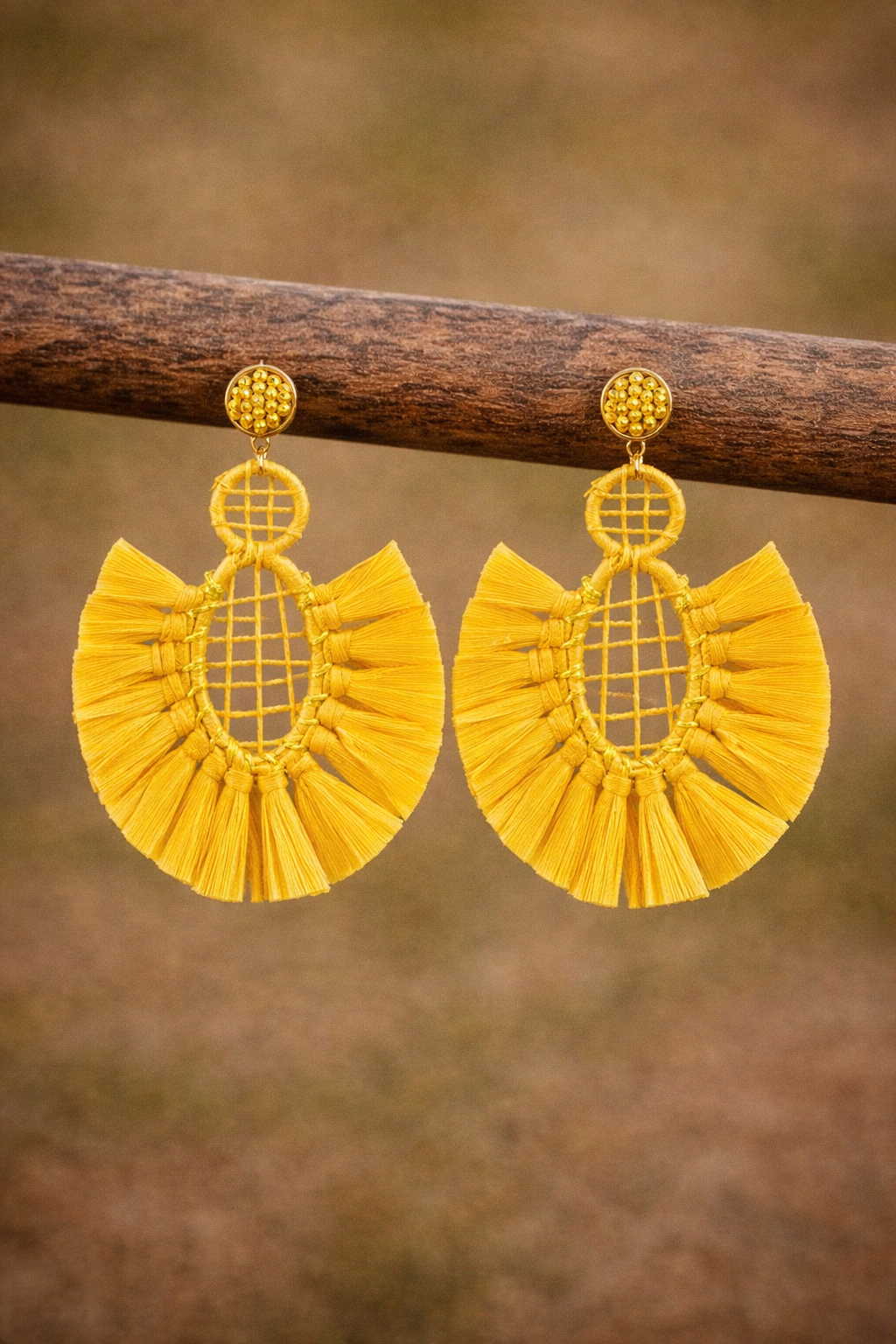 Pendientes Panamá amarillos