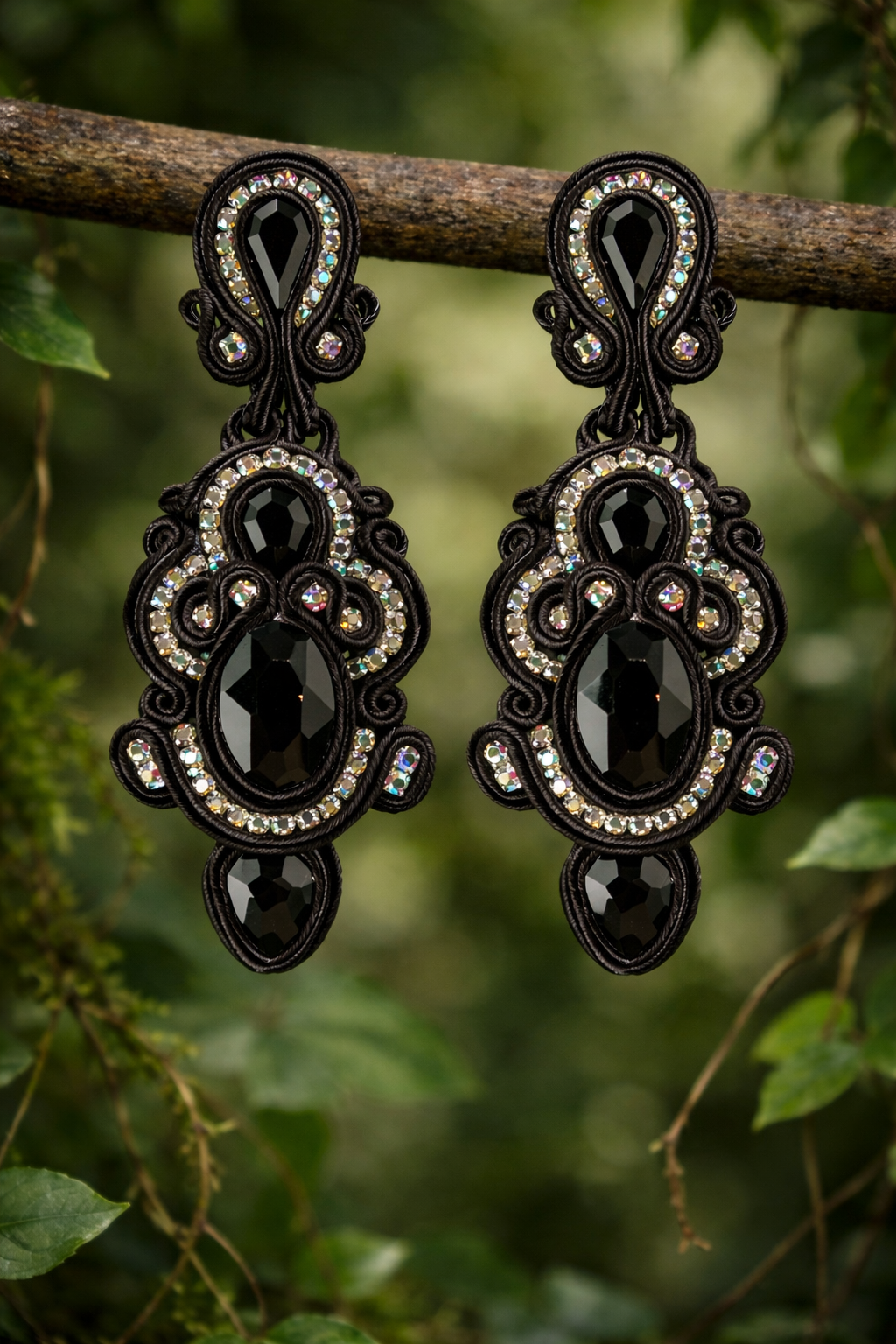 Pendientes Giralda negros