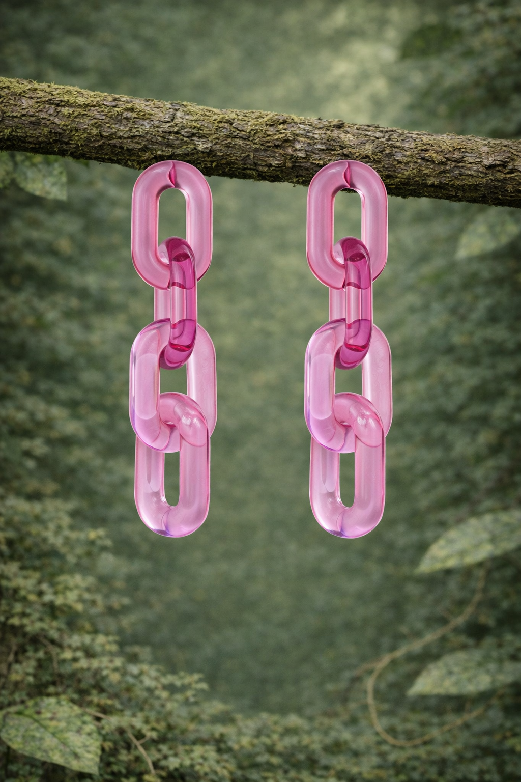 Pendientes Pool rosa