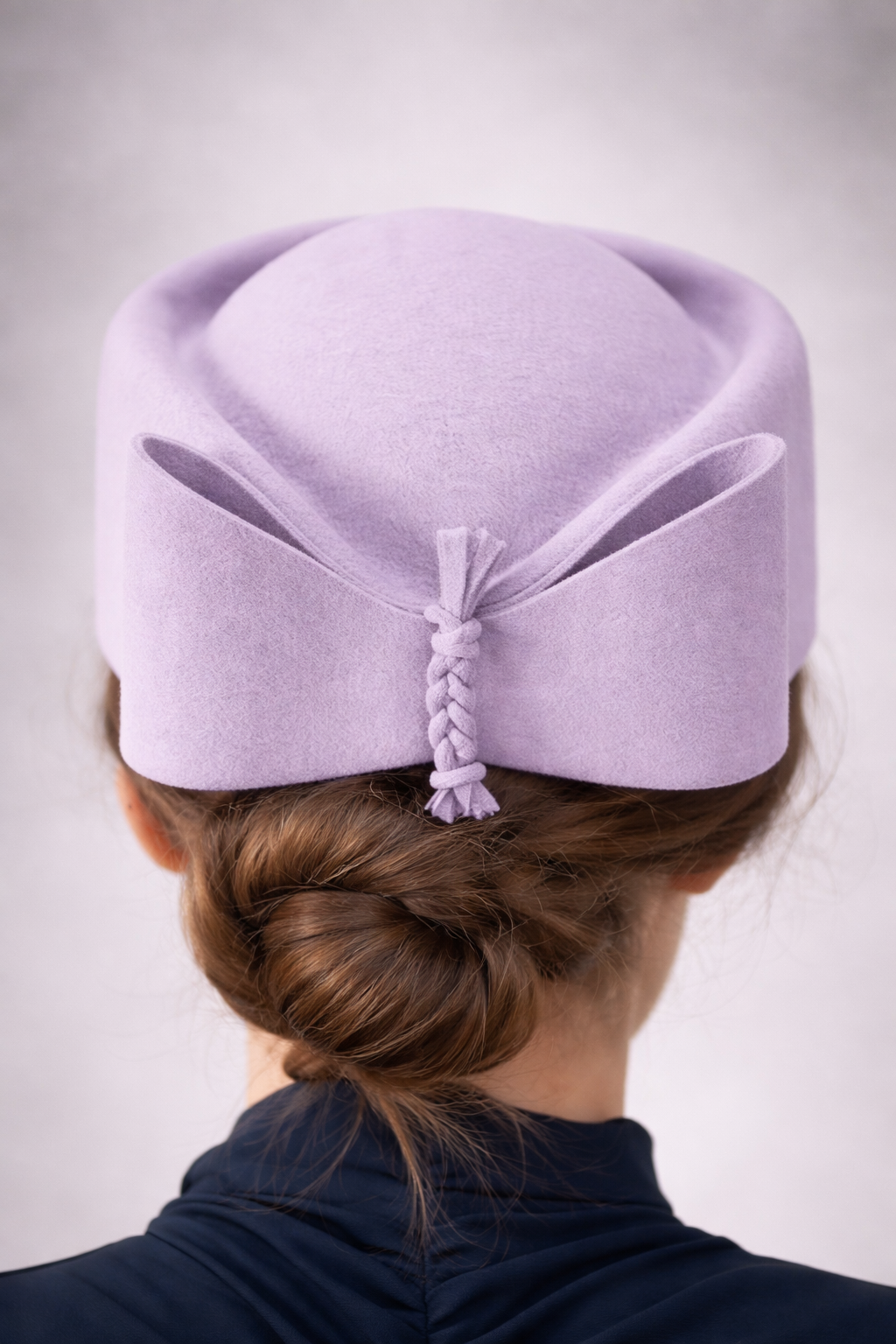 Tocado Casquete Olga Gris