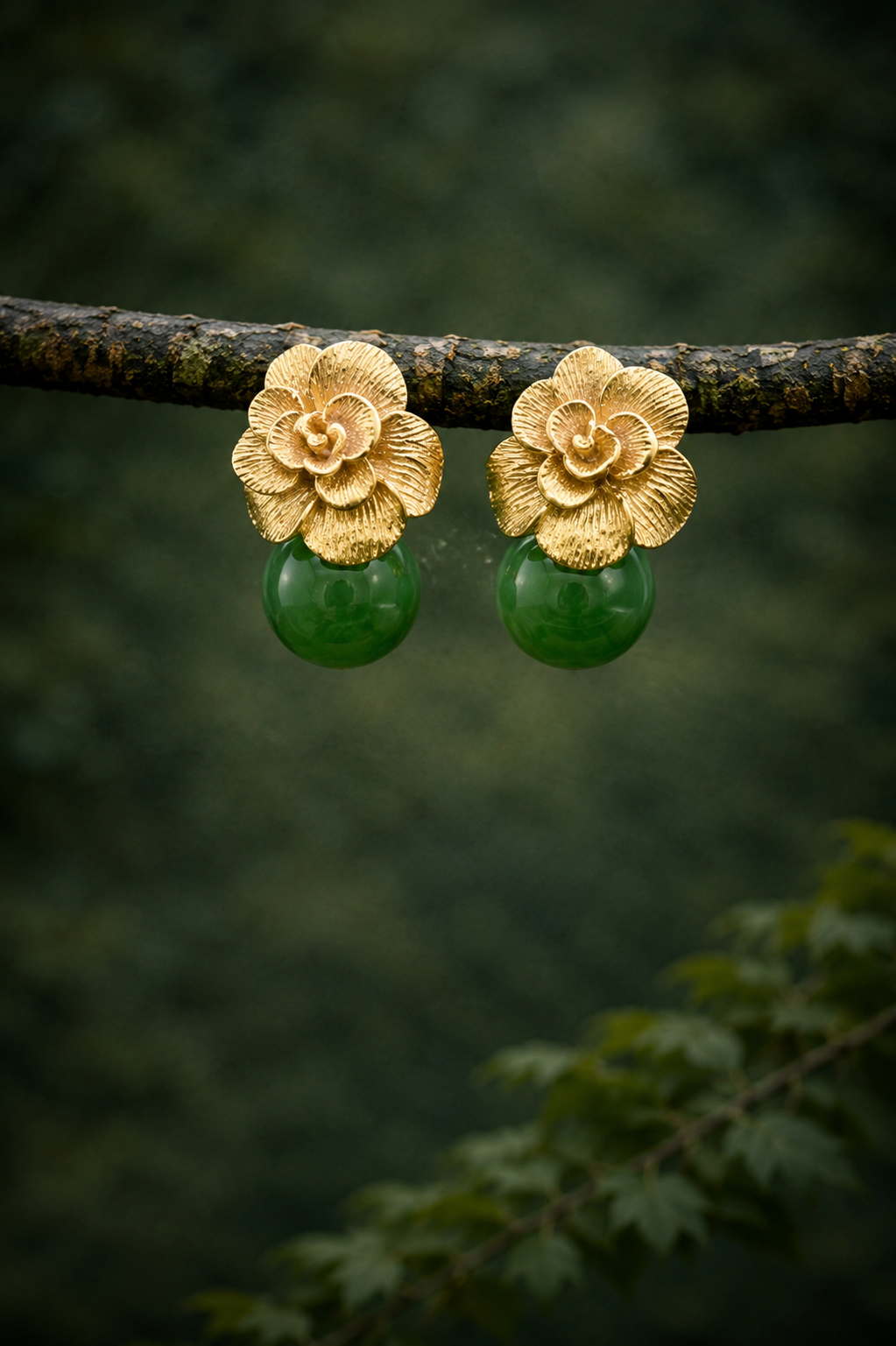 Pendientes Rosin verde