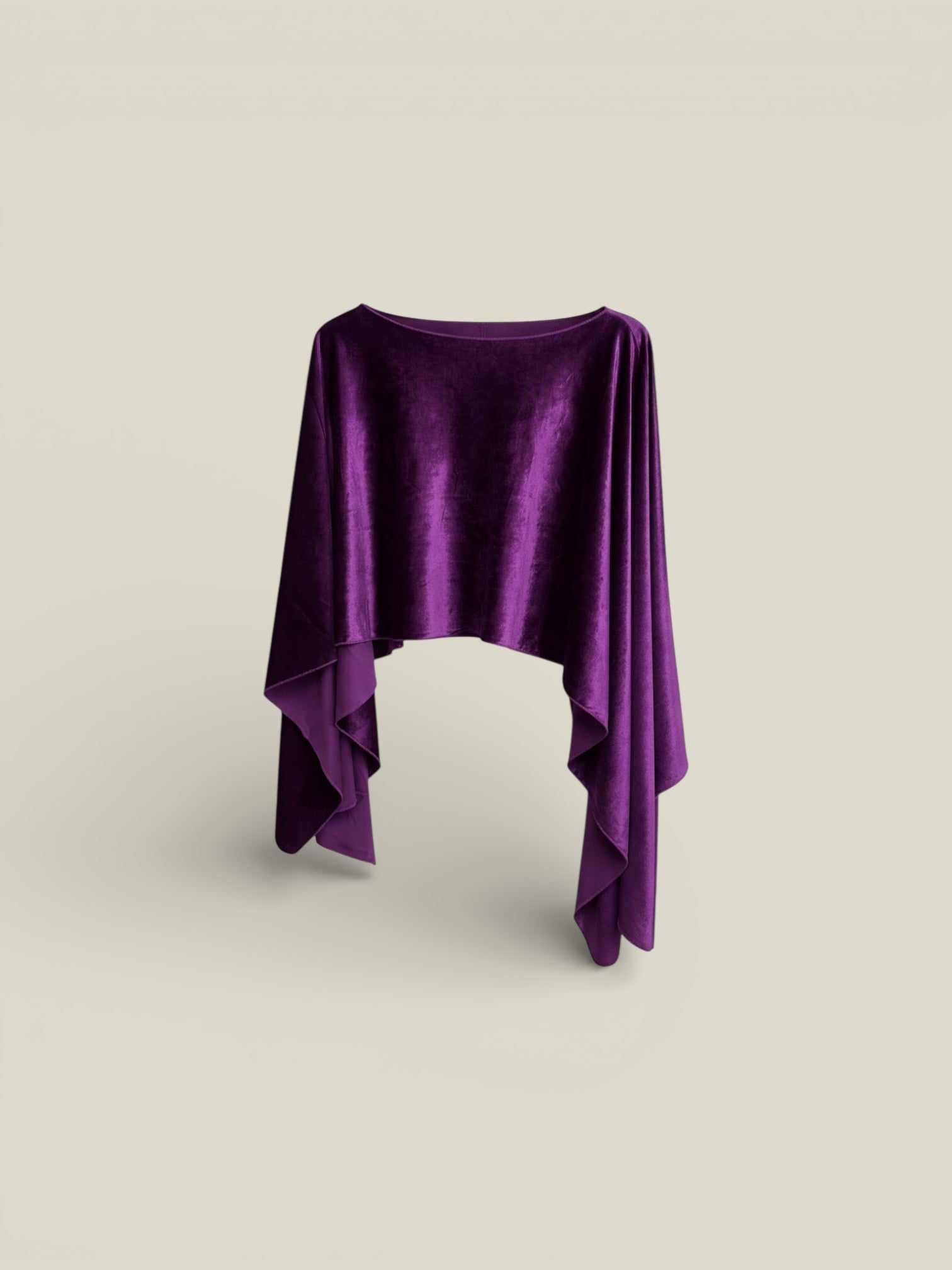 Capa de terciopelo Berenjena