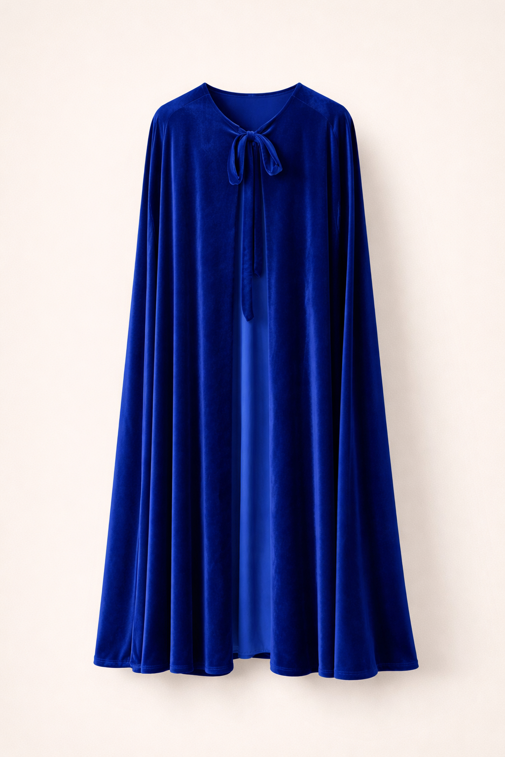 Capa de terciopelo Larga Azul Klein