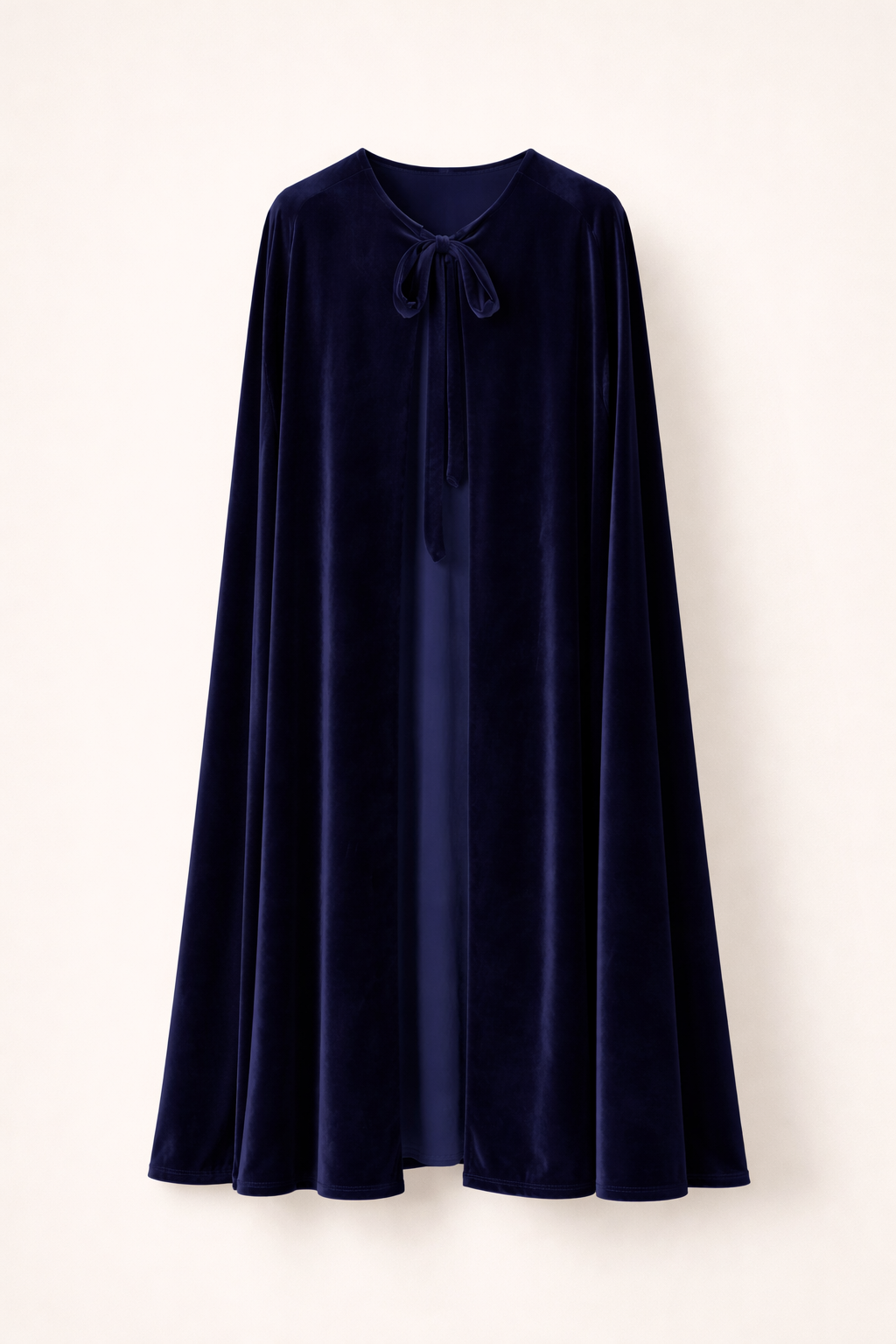 Capa de terciopelo larga Azul Marino