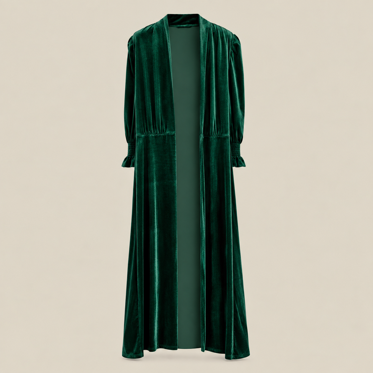 Abrigo de terciopelo Verde