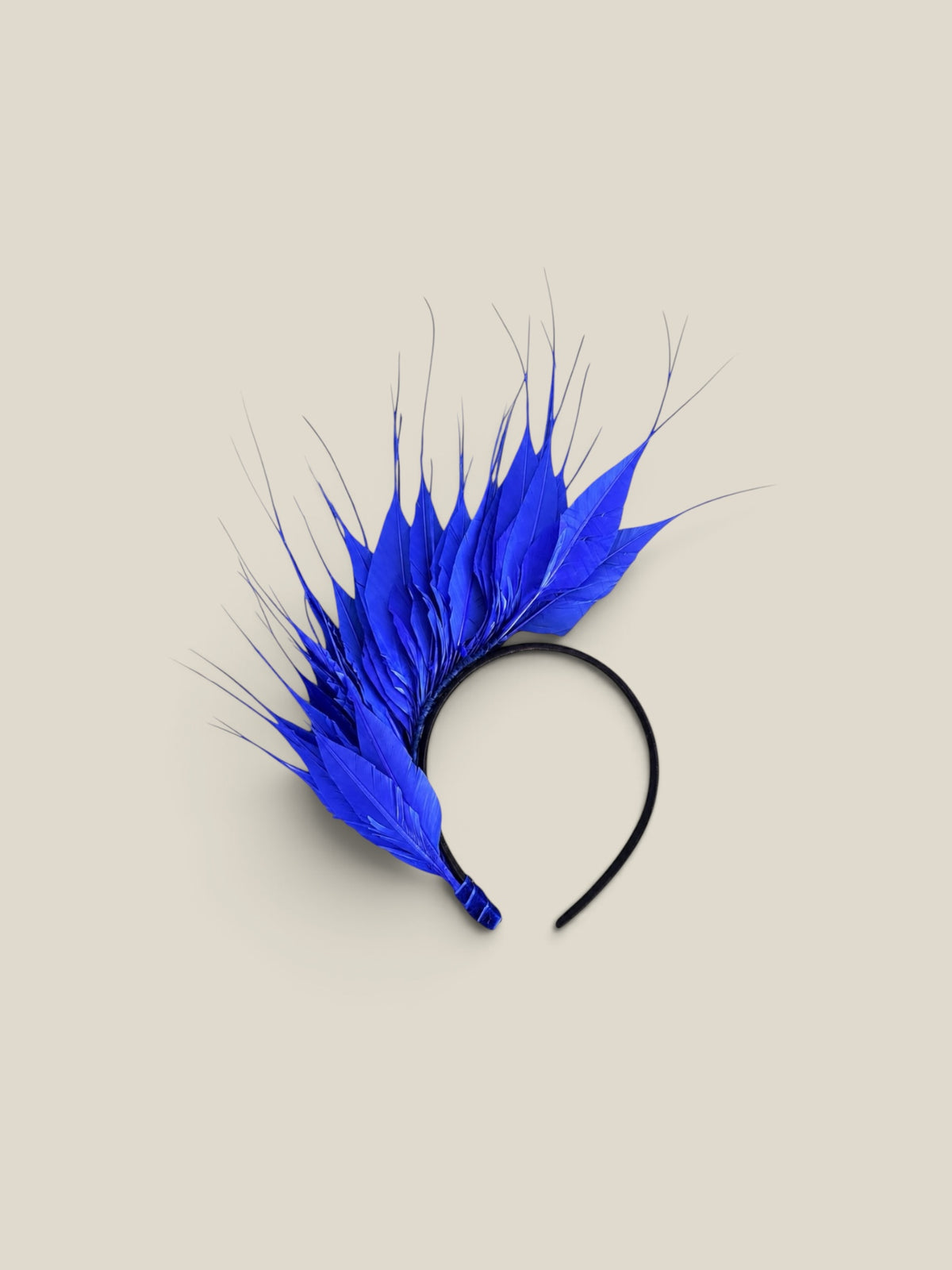 Diadema Avestruz mini azul