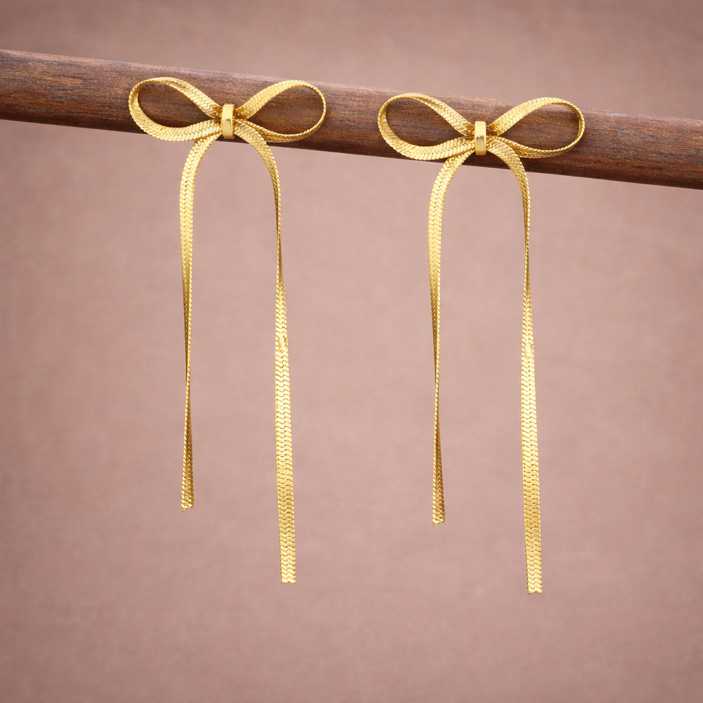 Pendientes Macarrón oro