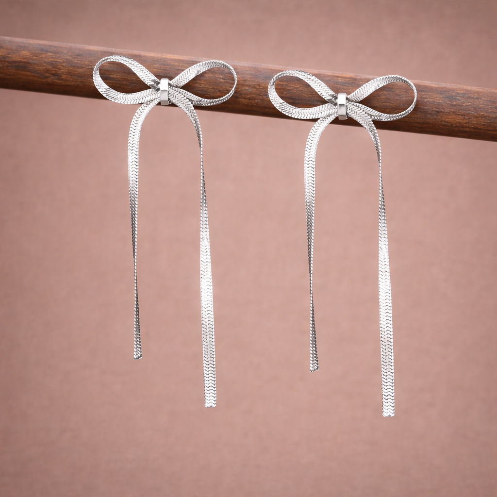 Pendientes Macarrón plata