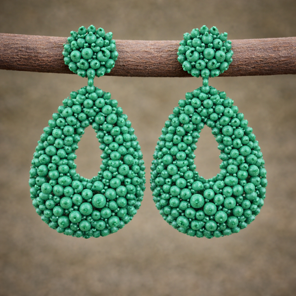 Pendientes Mahé verde