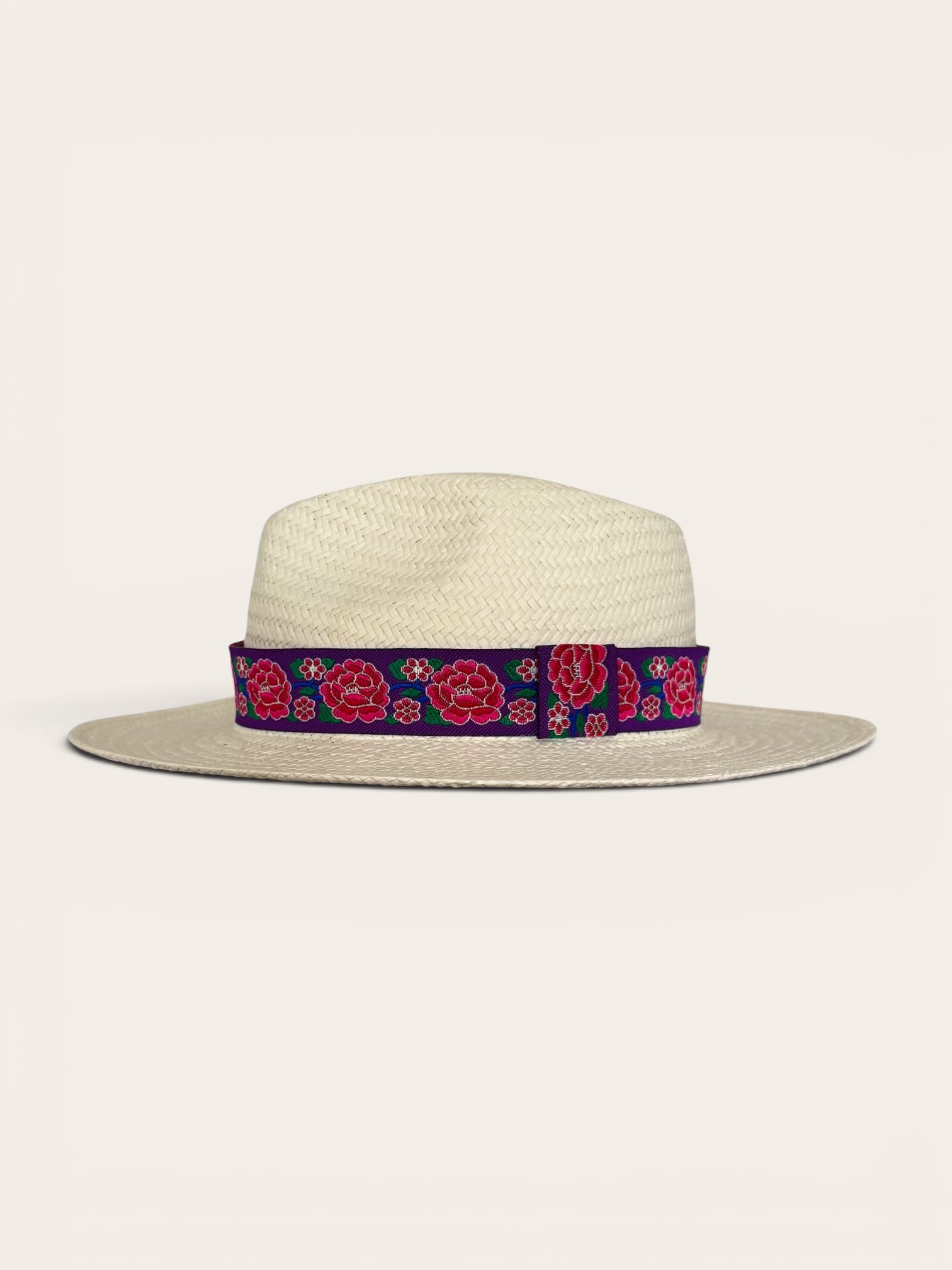 Sombrero Azúcar con cinta de flores