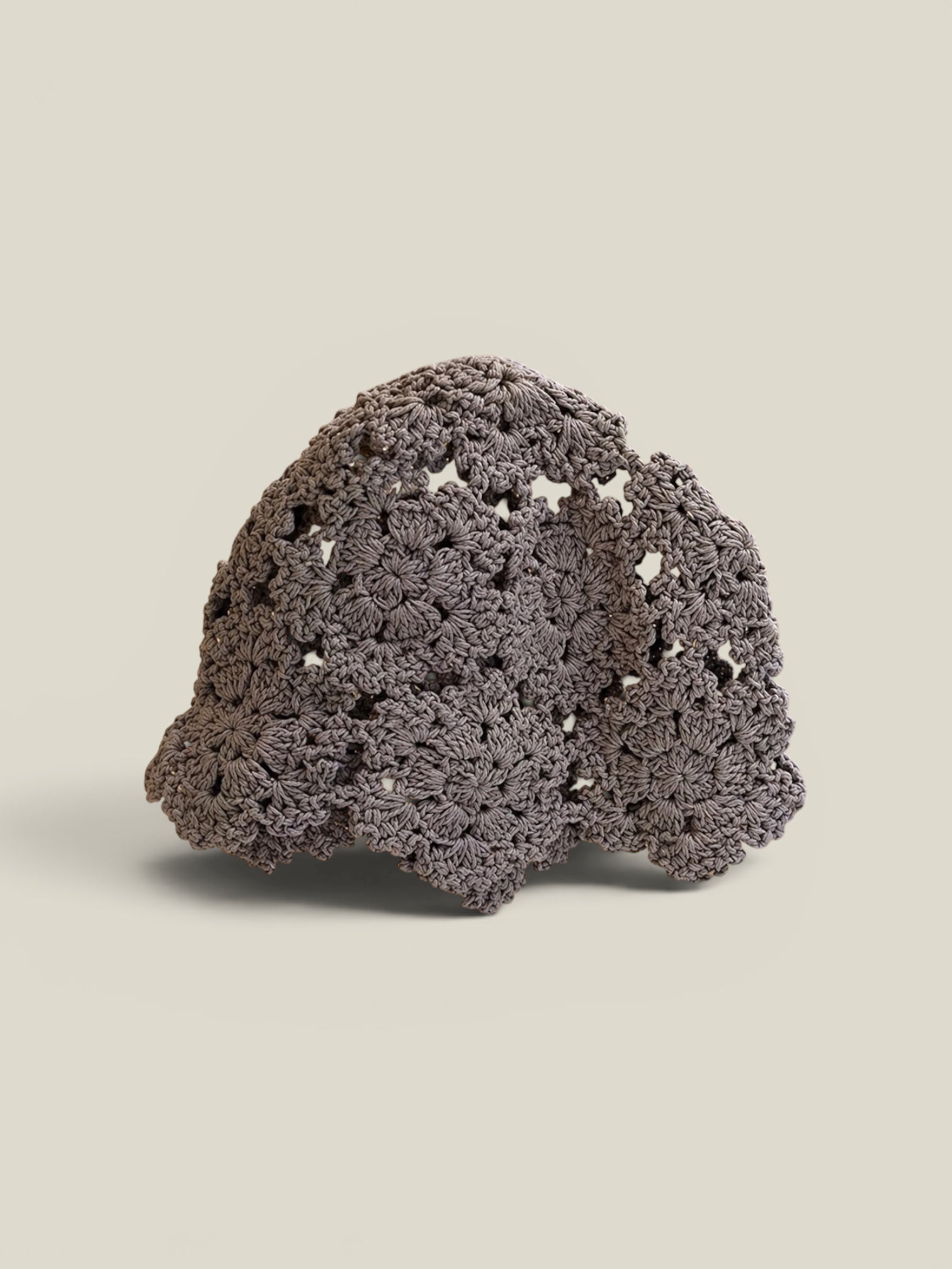 Casquete Tejido gris