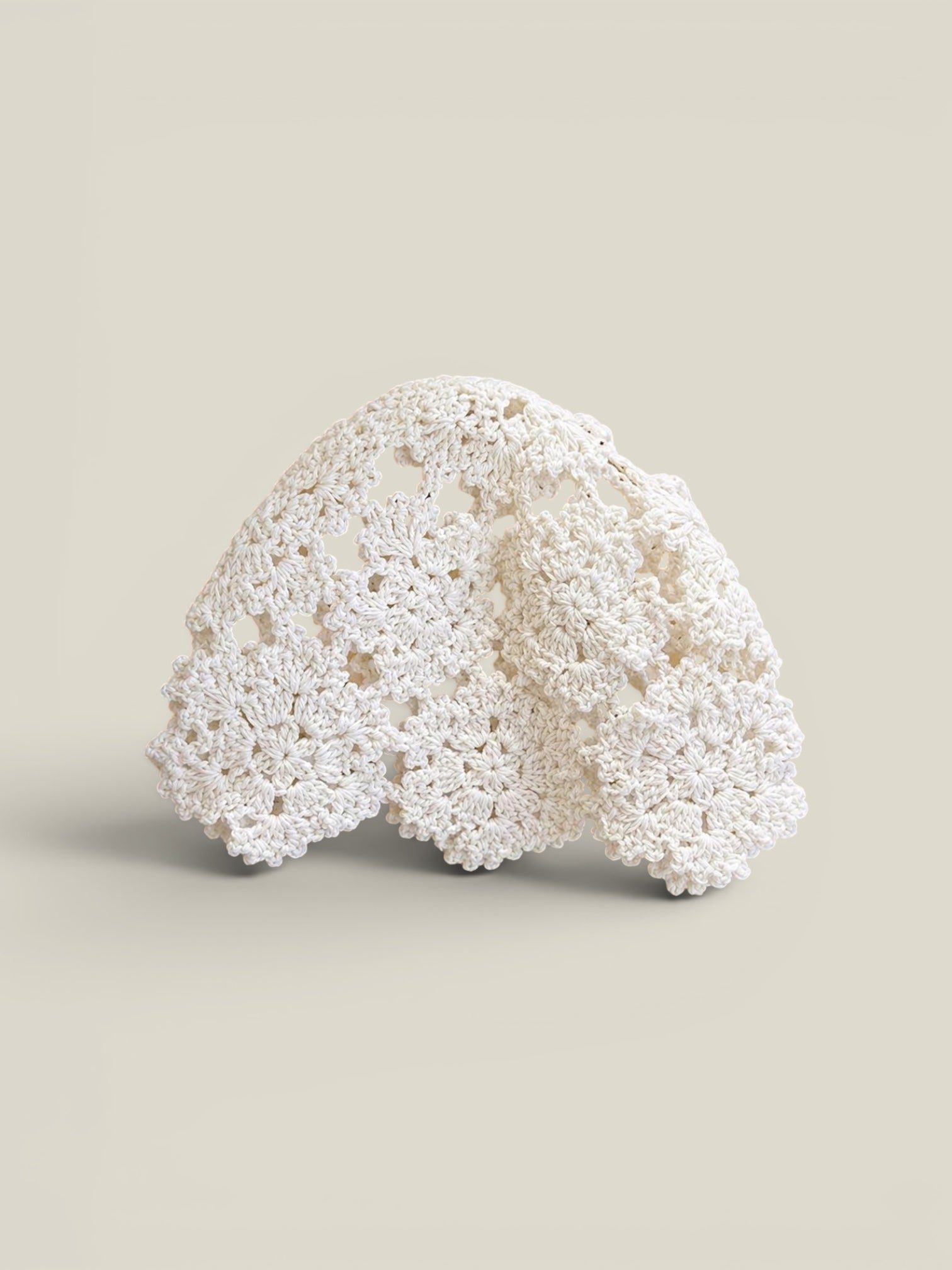 Casquete Tejido blanco