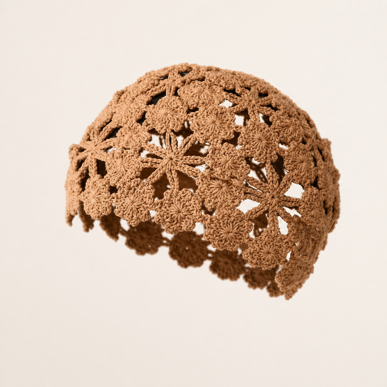 Casquete Tejido mostaza