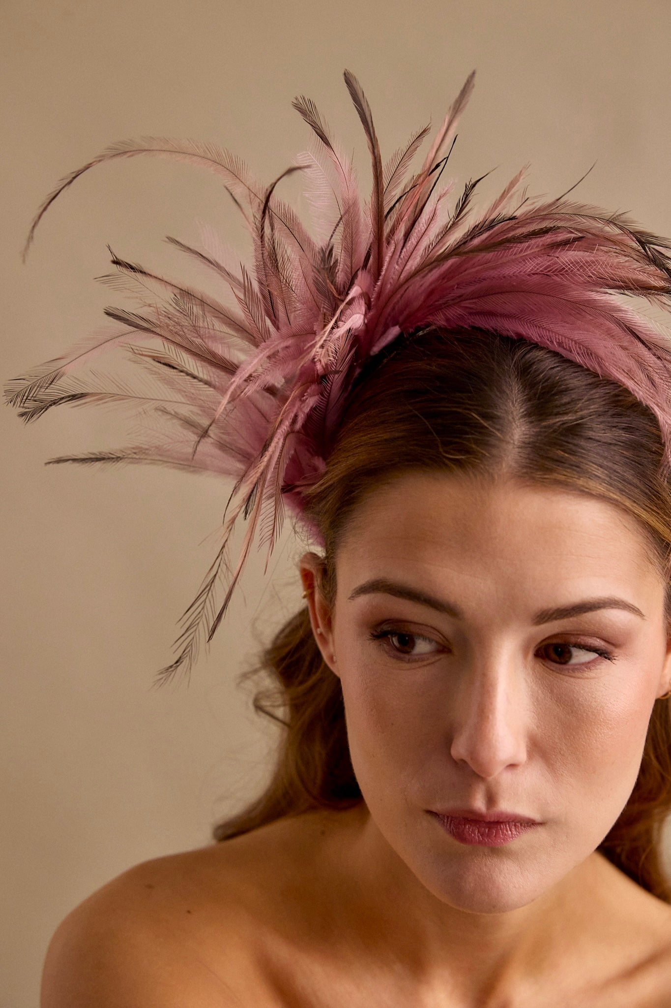 Pink Crane Headband