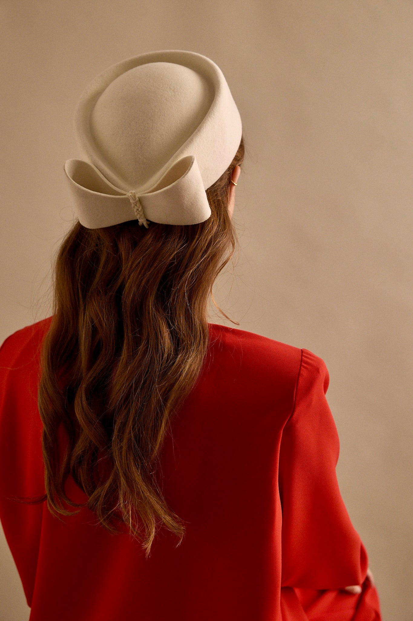 Tocado Casquete Olga Blanco