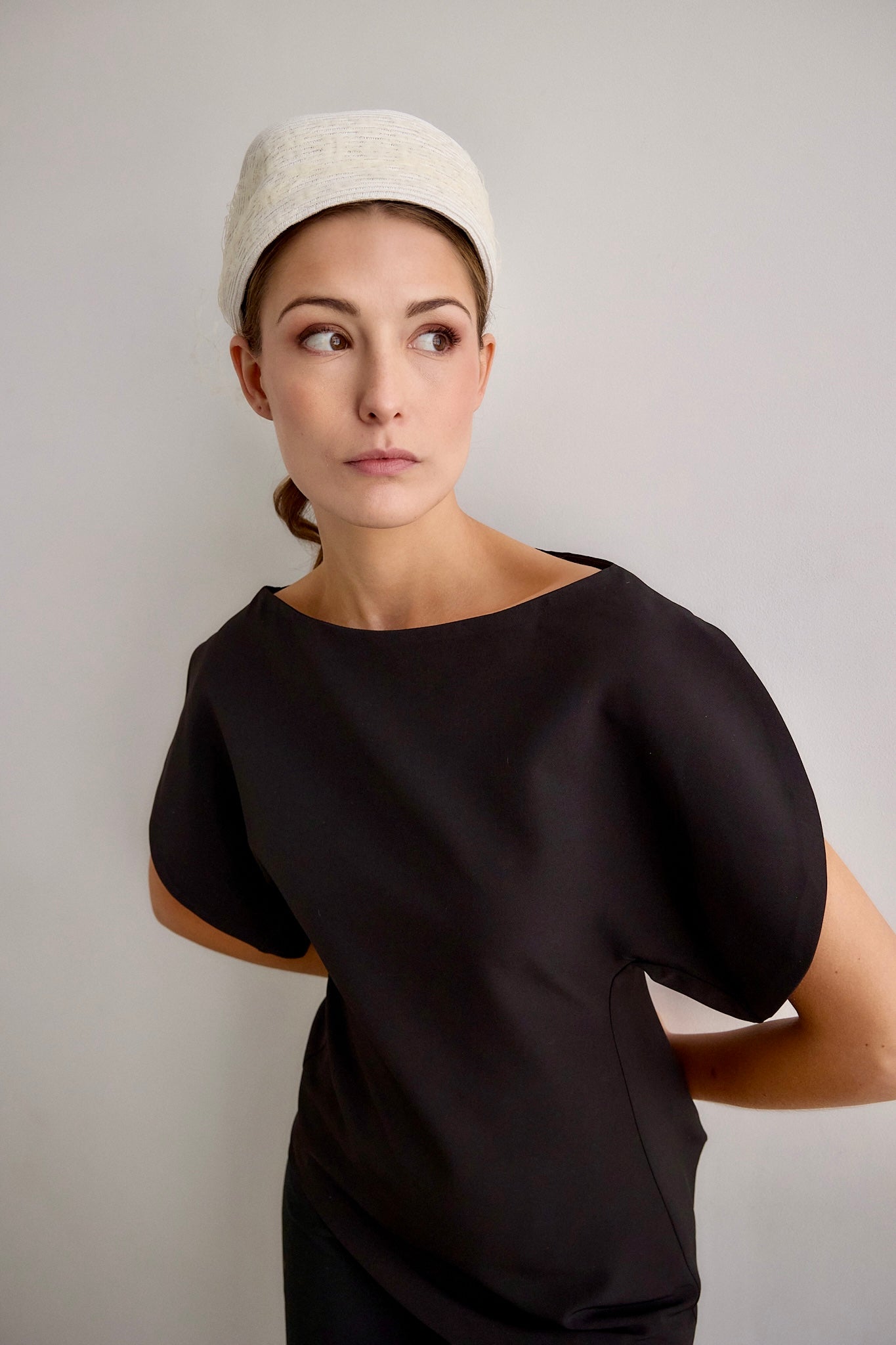 Casquete Castelia blanco