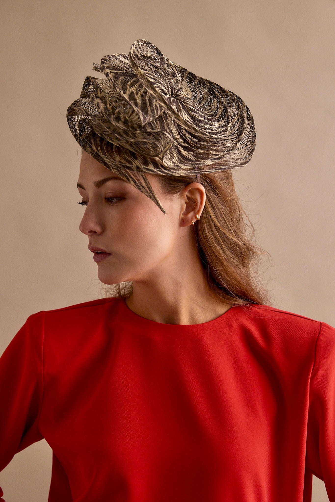 Tocado Tiere Beige cebra