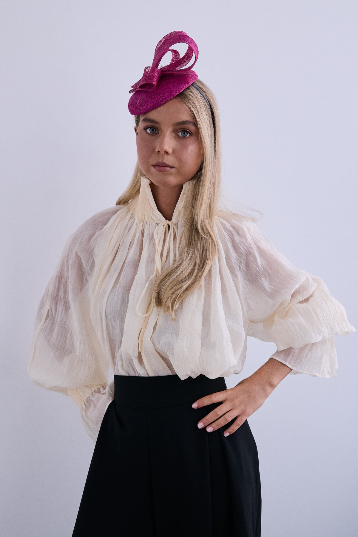 Hayley aquamarine headdress