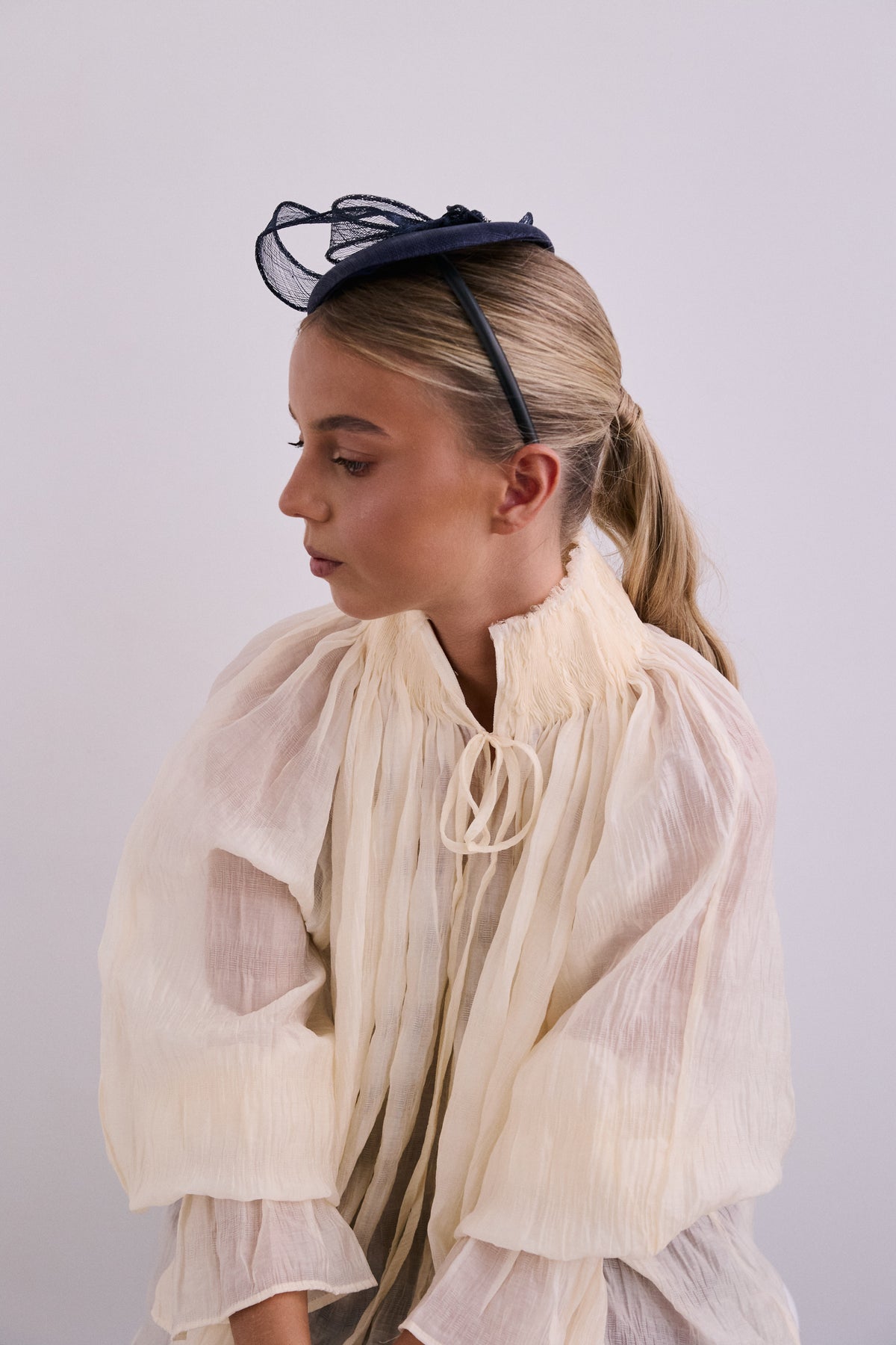 Hayley aquamarine headdress