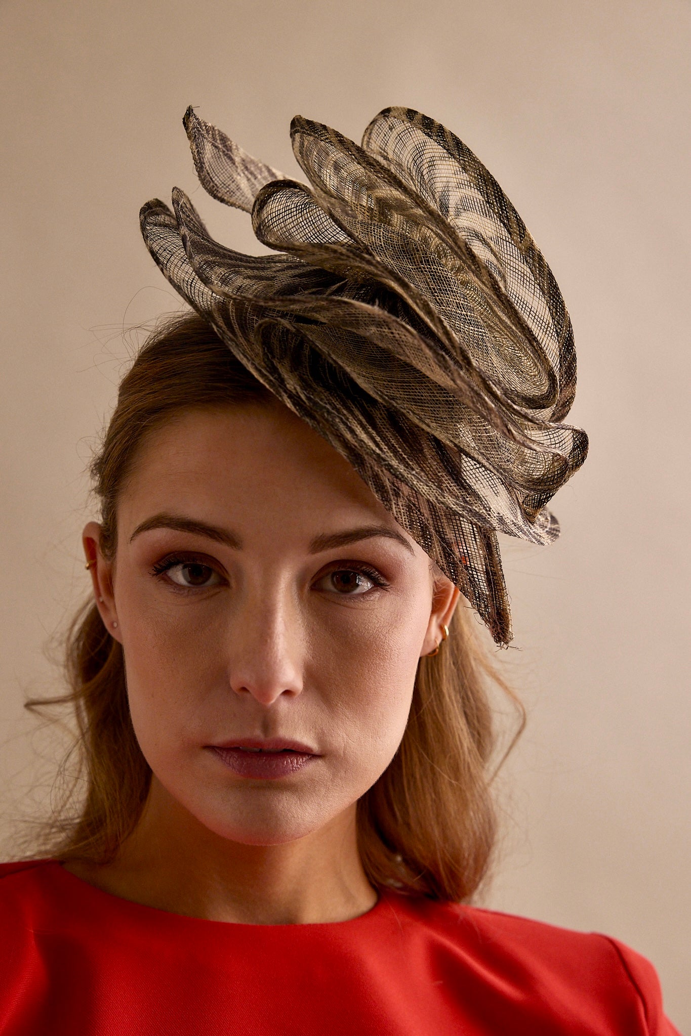 Tocado Tiere Beige cebra