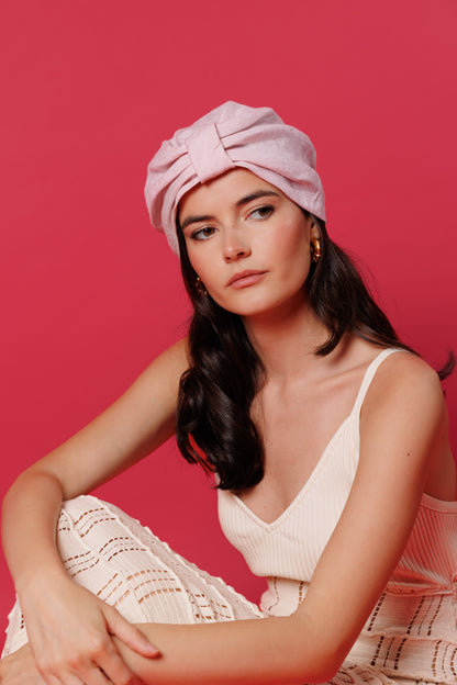 Turbante Sira Rosa Crepe