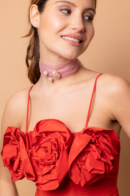 Choker Carlota Rosa