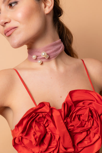 Choker Carlota Rosa