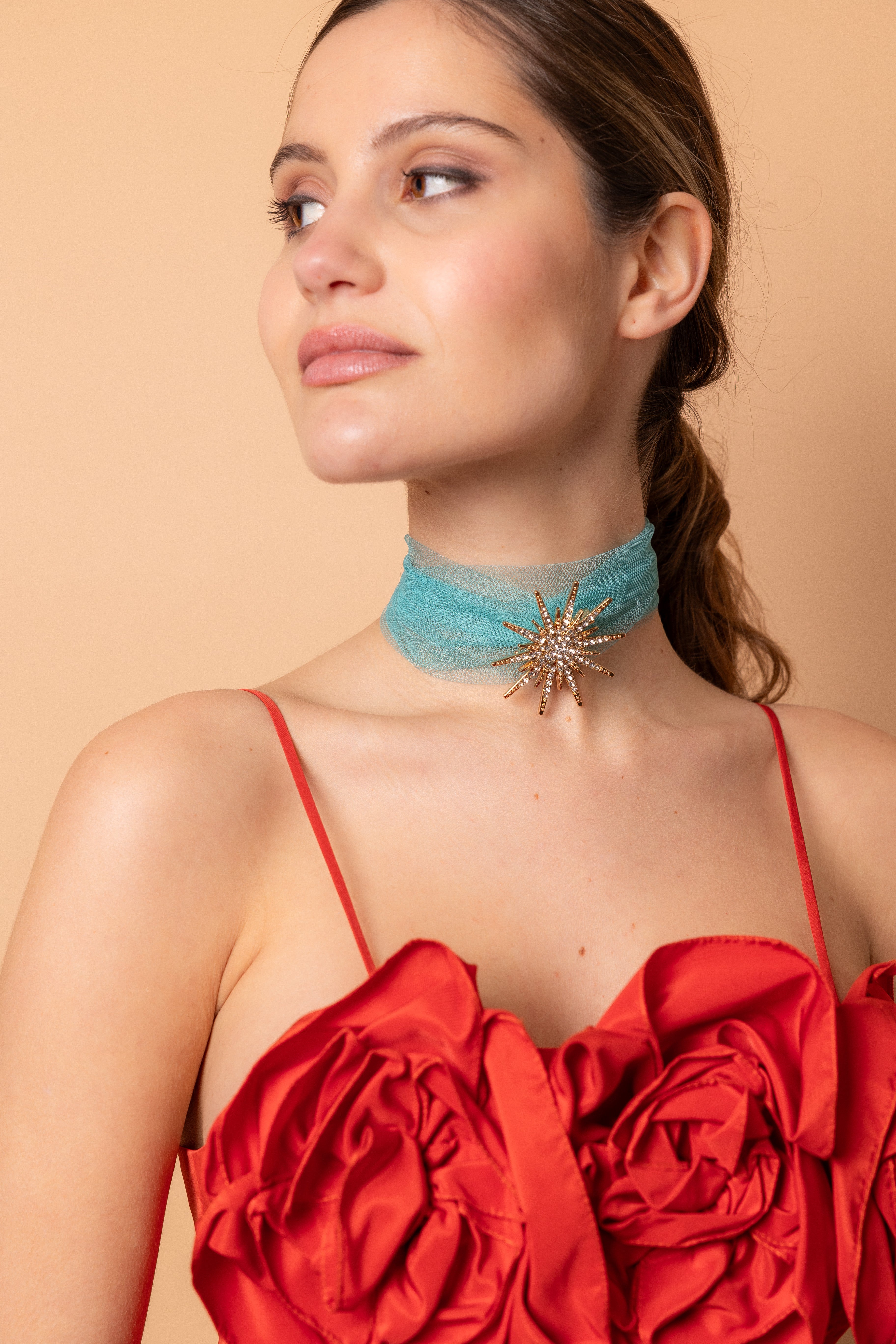 Charlotte choker aquamarine