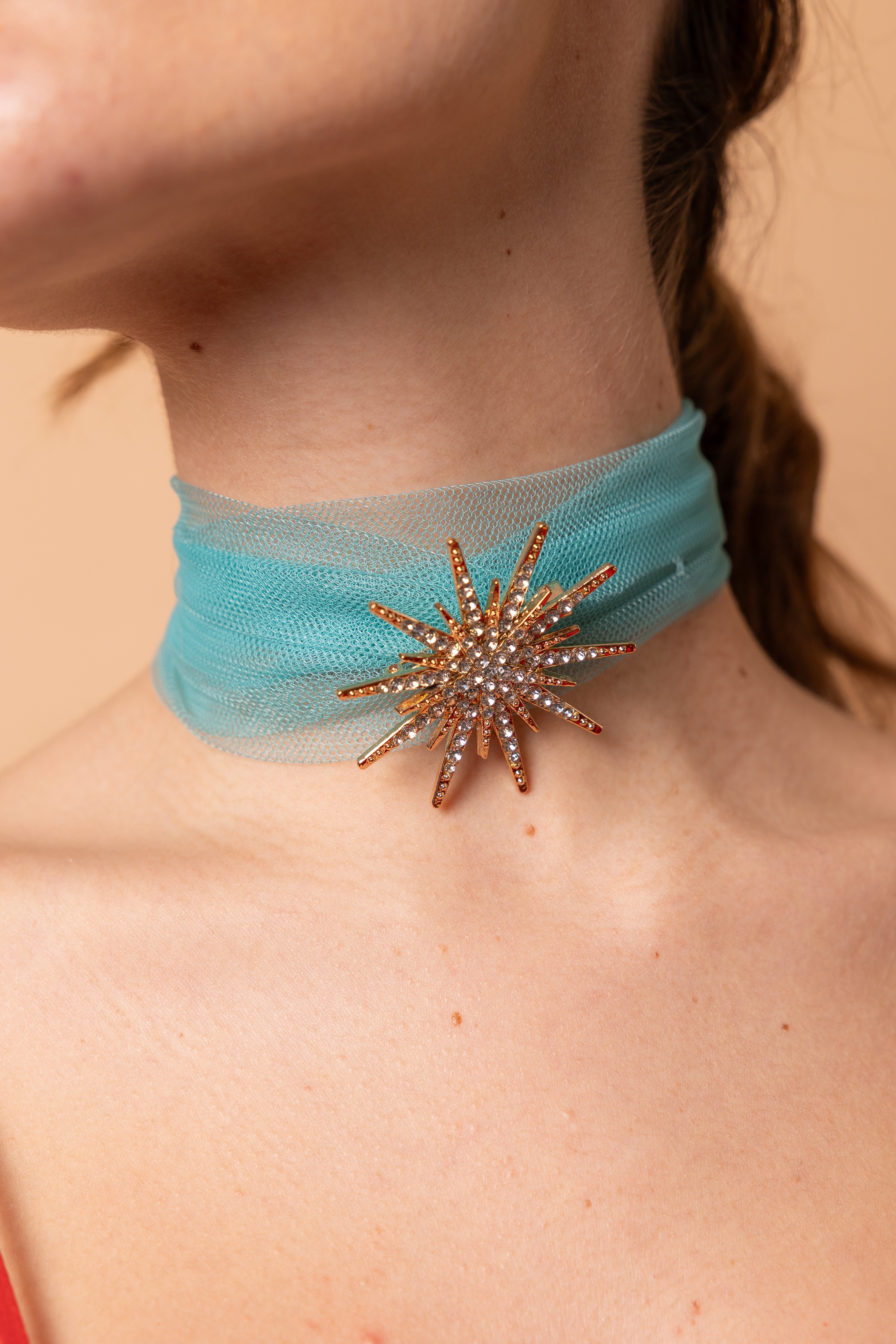 Choker Carlota aguamarina