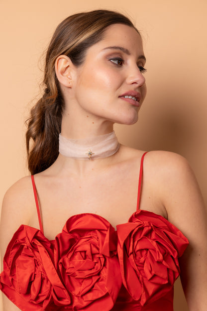 Choker Carlota Blanco