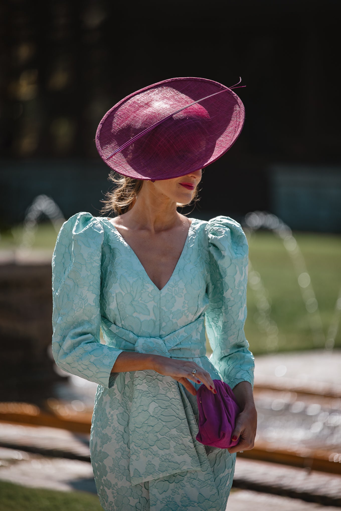 Tocado Renata Buganvilla