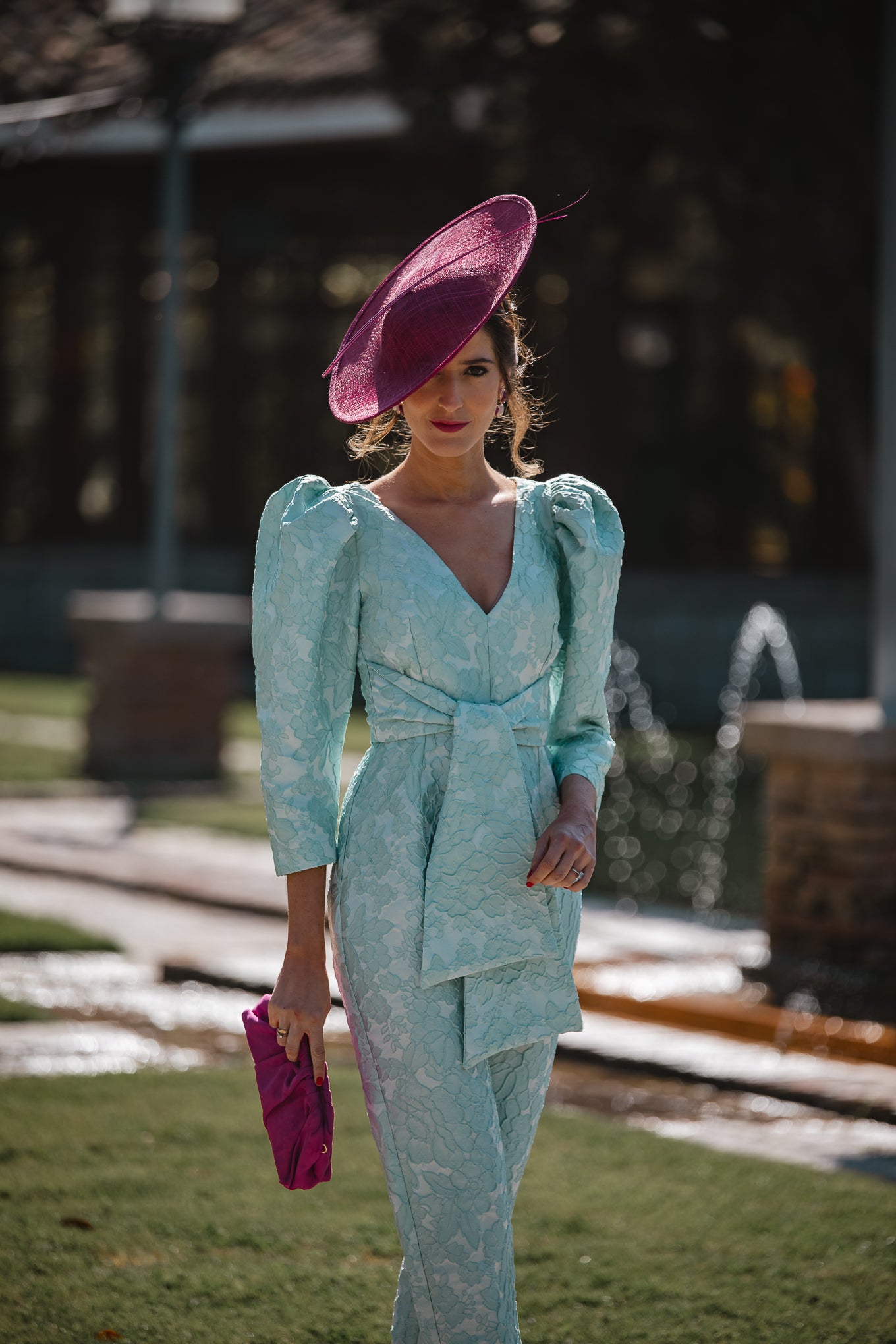 Tocado Renata Buganvilla