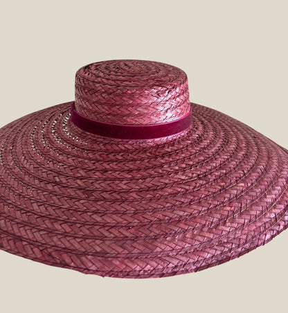 Pamela, paja, canotier, vino, invitada, boda, Marcela & co