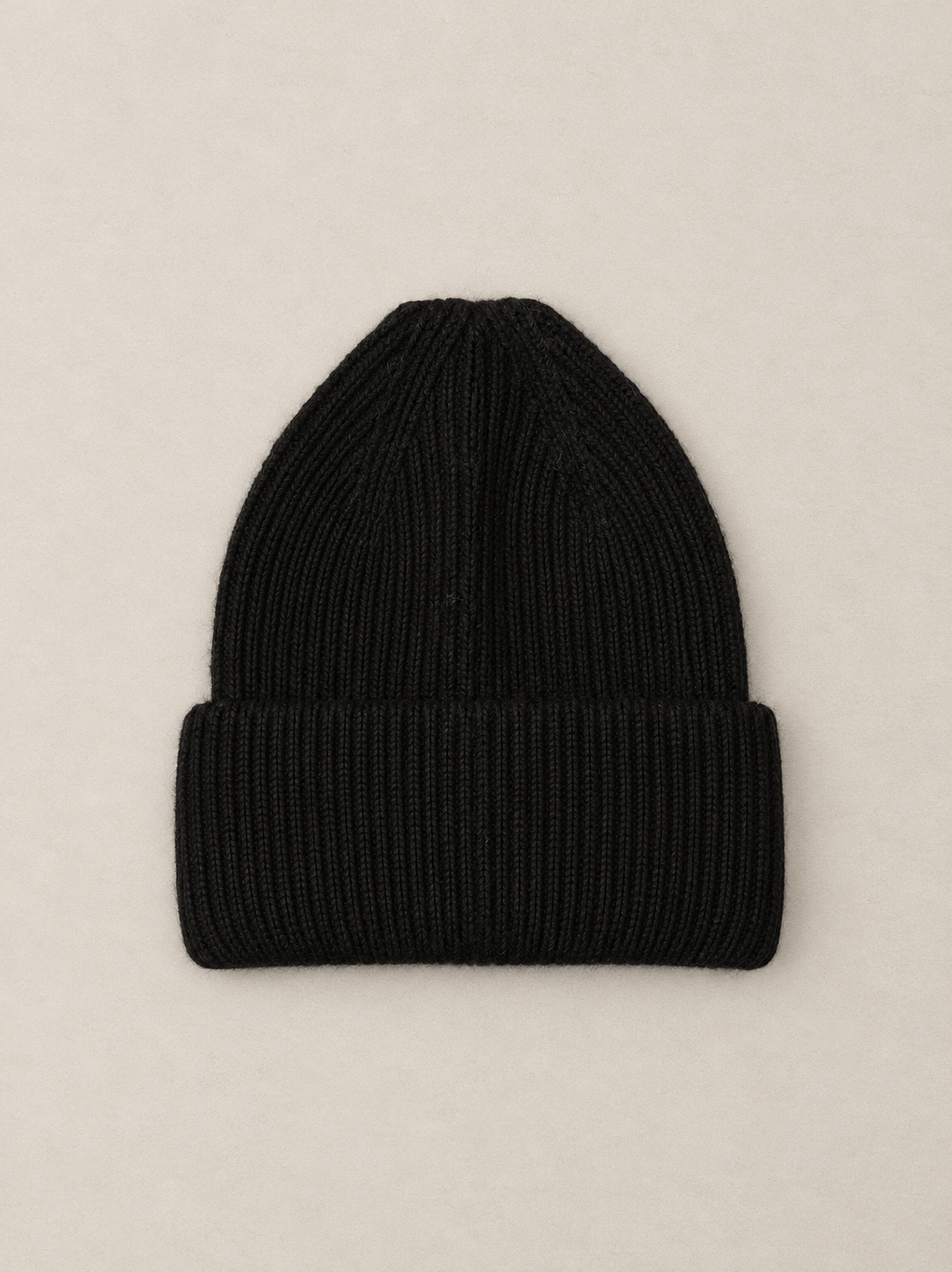 Gorro preto de malha