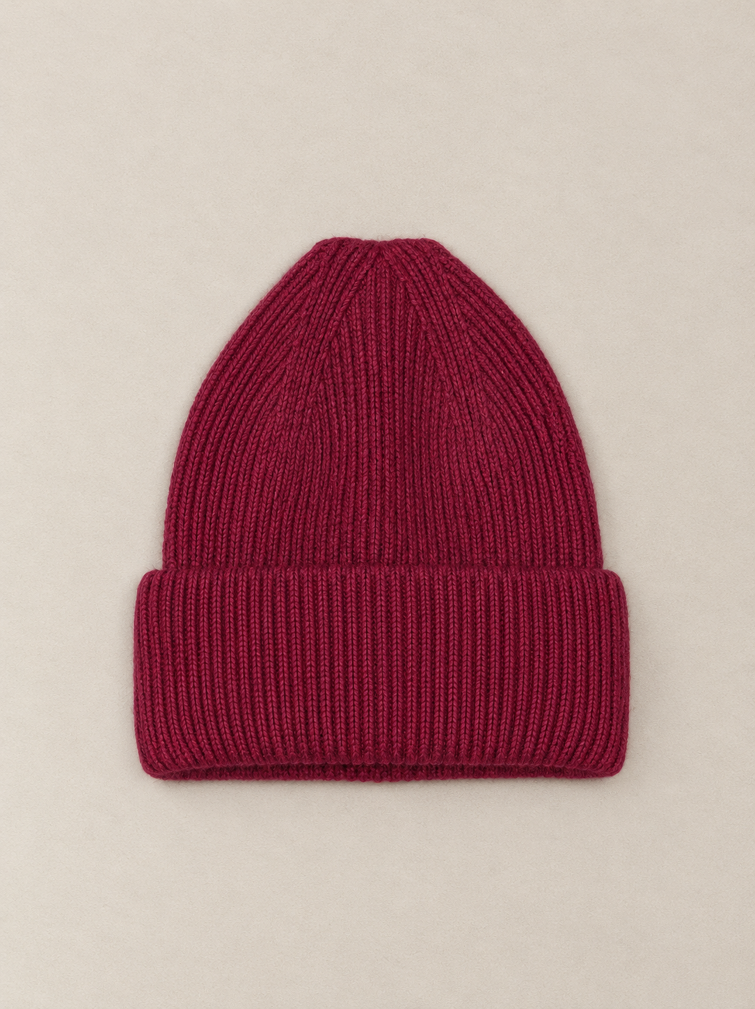 Gorro de punto buganvilla