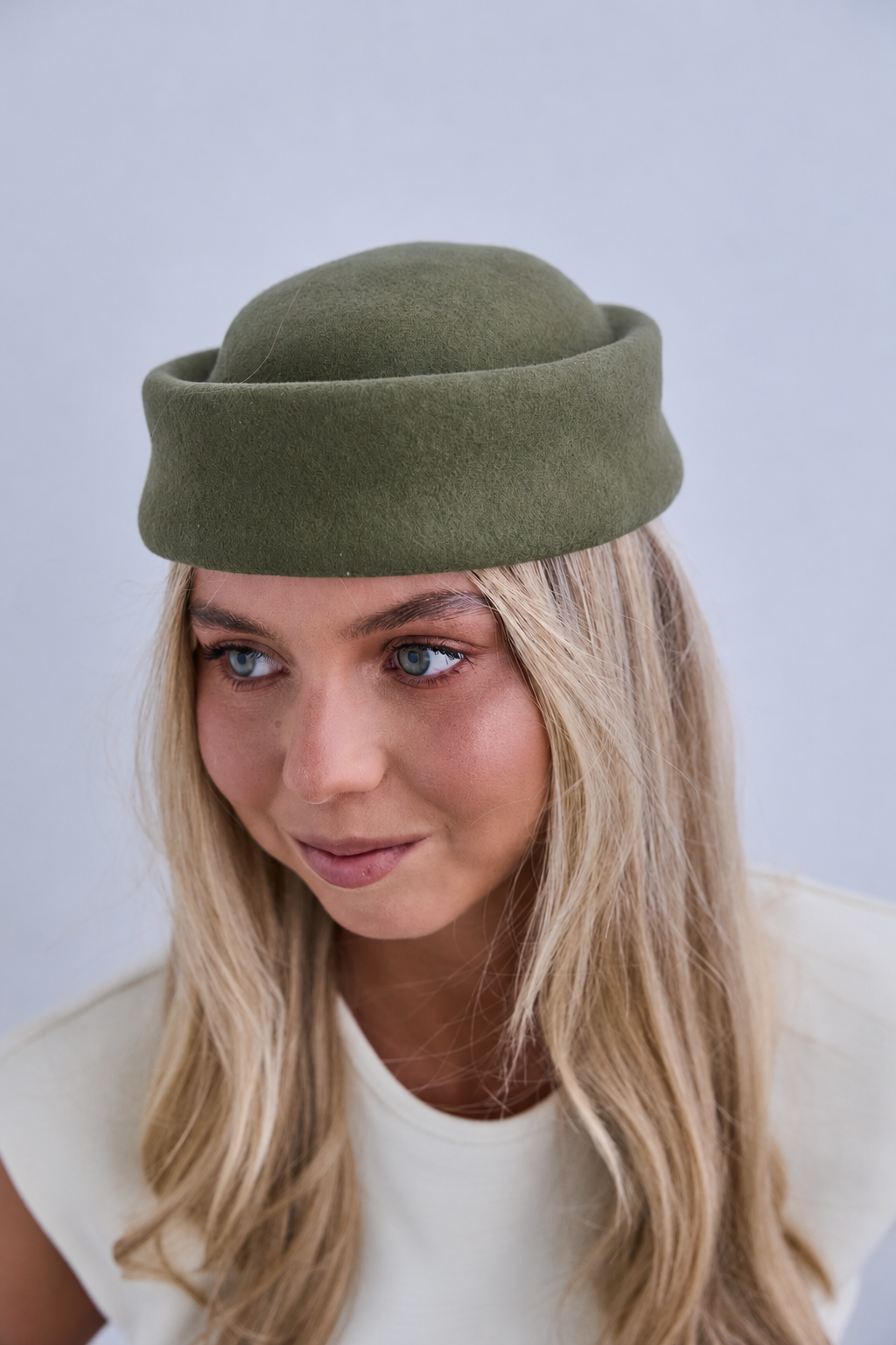 Tocado Casquete Jackie mini verde