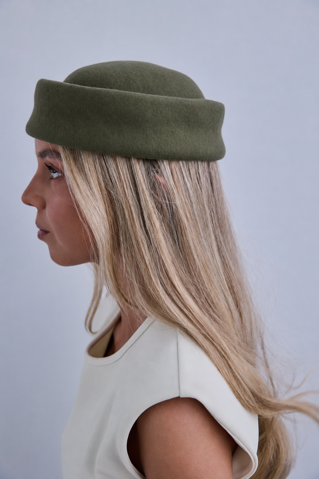 Tocado Casquete Jackie mini verde