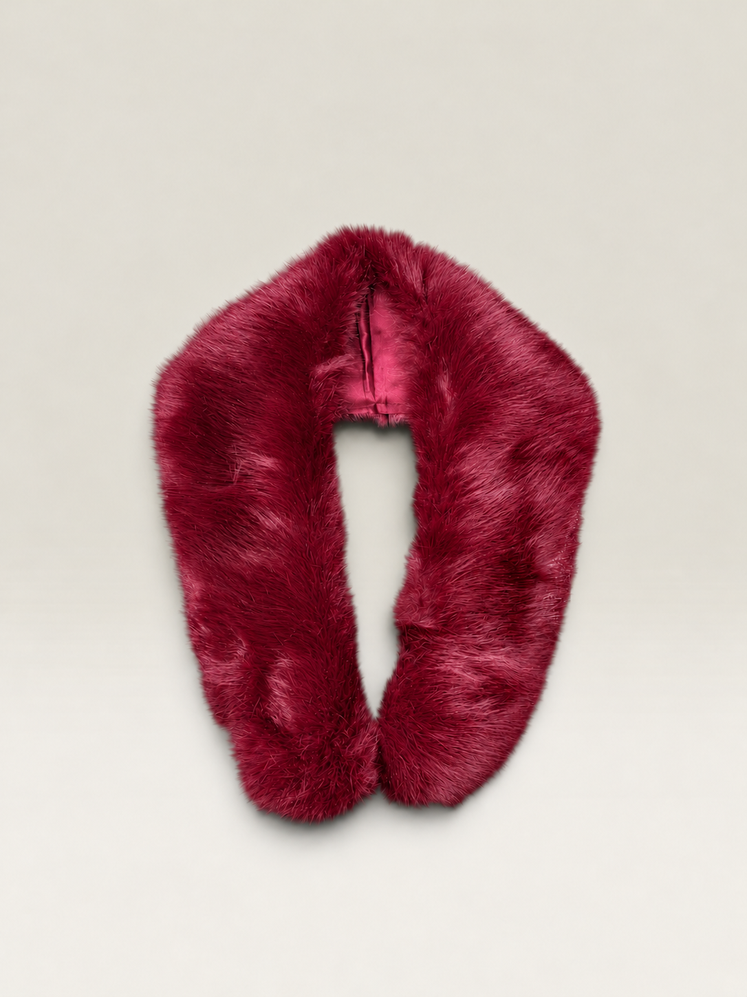 Black fur collar