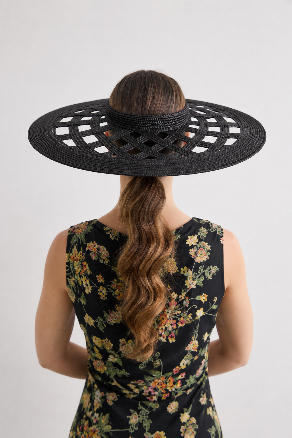 Sombrero Ala calada negra