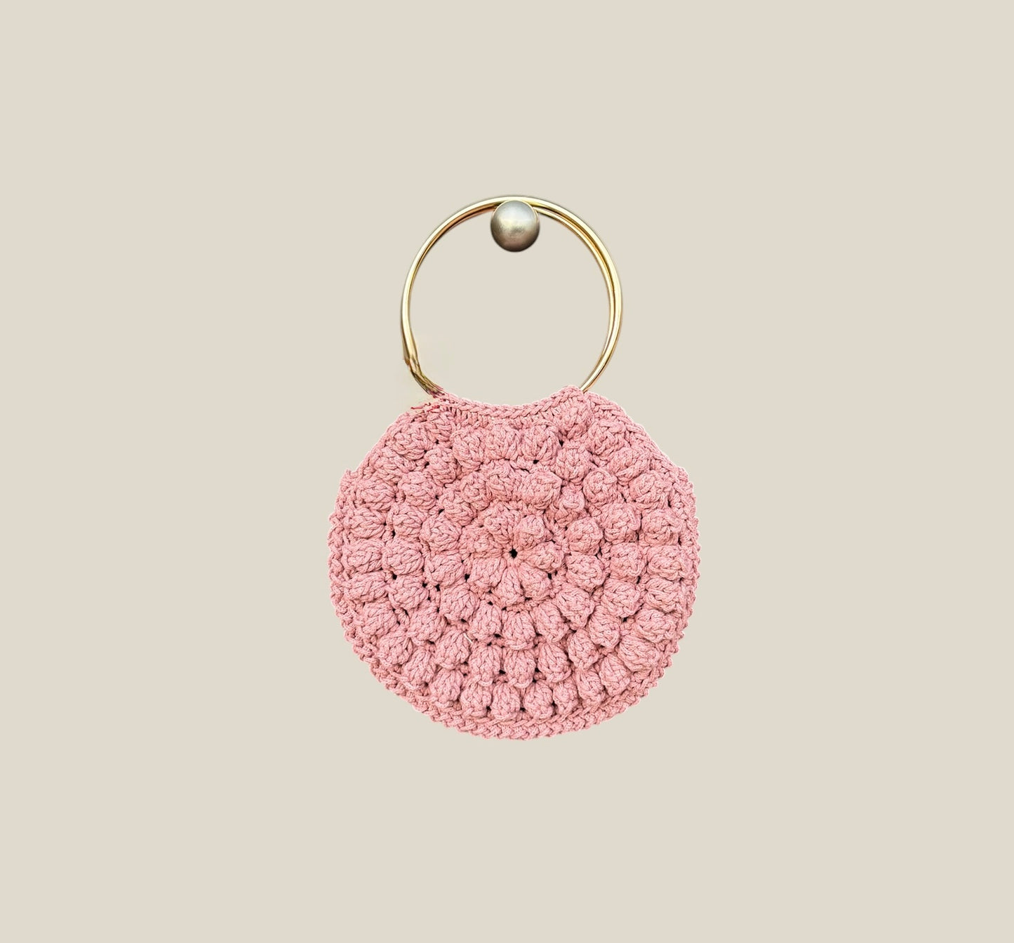 bolso, ganchillo, rosa, fiesta, invitada, boda, marcela and co